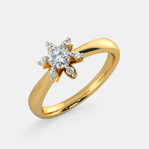 Diamond PreSet Solitaire Ring In Yellow Gold (3.49 Gram) With Diamonds (0.060 Ct) And Solitaire (0.25 Ct)
