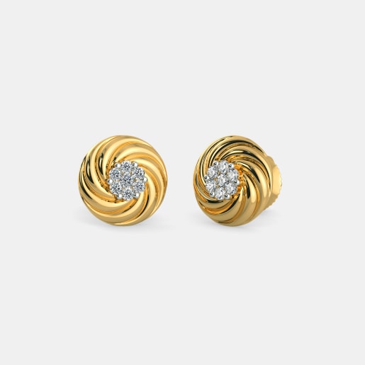 350 Diamond Studs Earring Designs Online In India 2018 The Octavia Stud Earrings